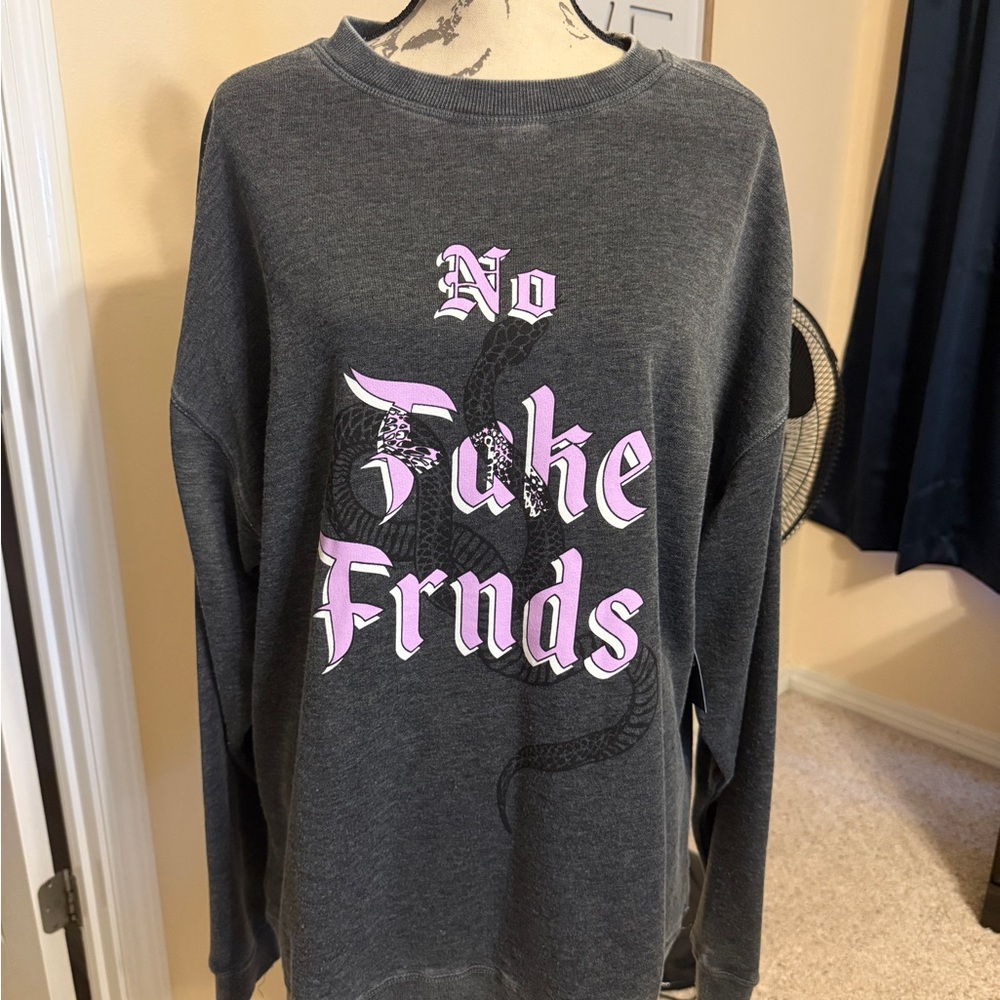 50. Gray lulusimon studios Sweatshirt with Pink Graphic